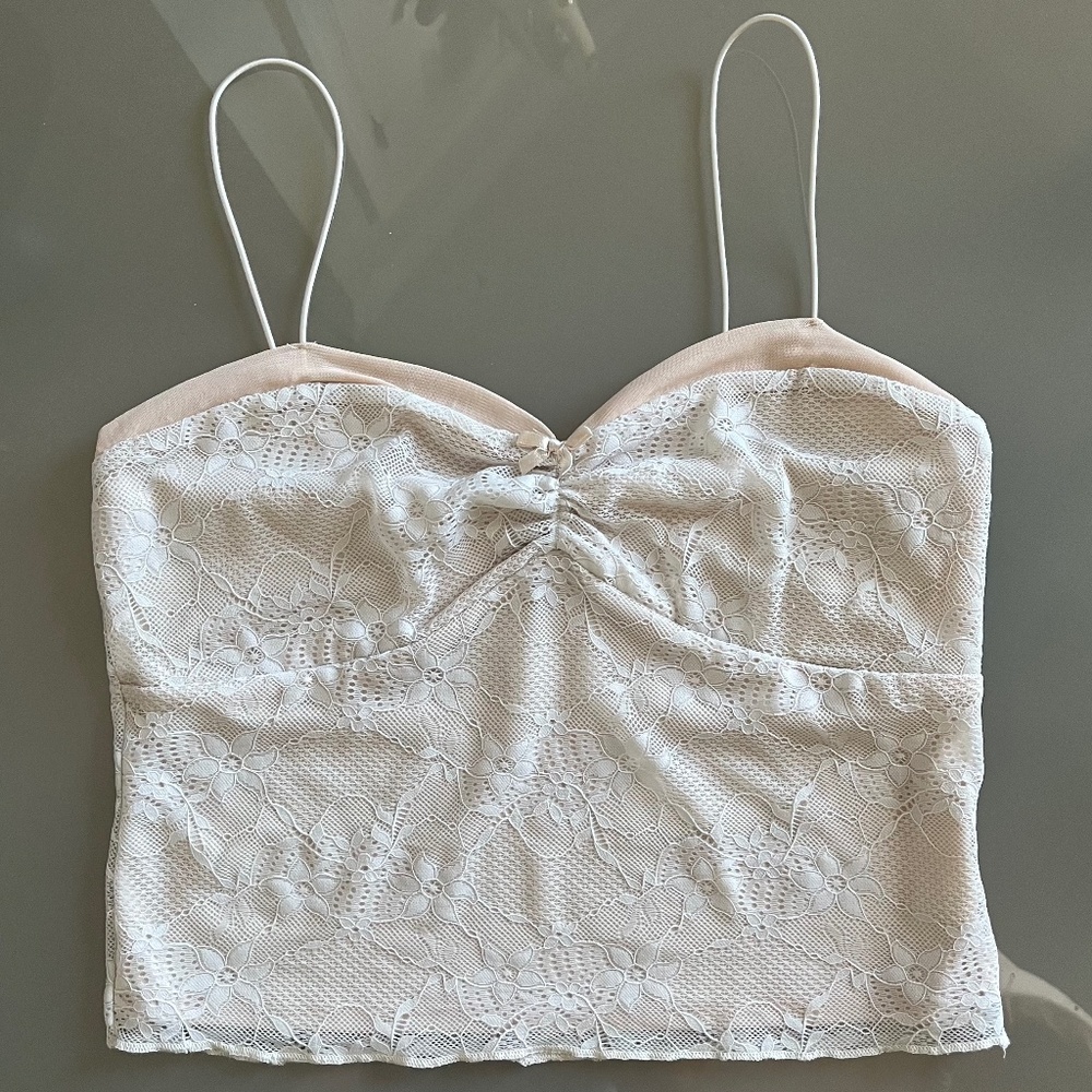 Wild Fable Overlay Lace Tank Top